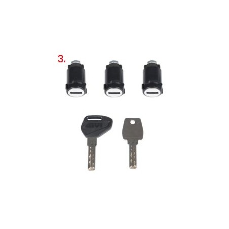 Givi Xspace coppia valigie espandibili cover alluminio con SLR103