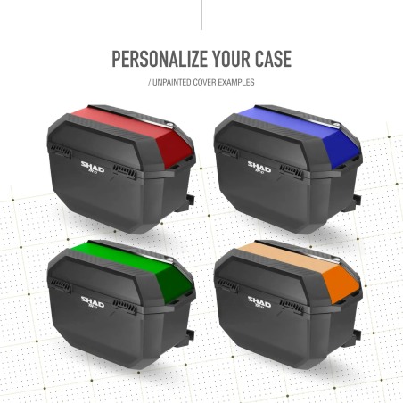 Shad D1TR27ER cover da verniciare per valigie laterali Terra TR27