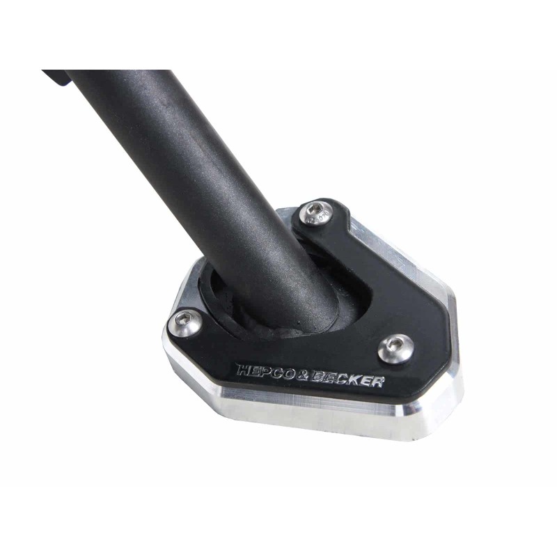 Hepco e Becker 42112560 00 91 Piastra Cavalletto Argento/nero Per Kawasaki Z7 Hybrid Dal 2024