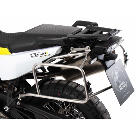 Hepco e Becker 6517634 00 22 00 40 Portavaligie E Valigie Laterali Xplorer Argento Per Husqvarna Norden 901 Dal 2022