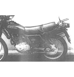 Hepco e Becker 650143 00 01 Set Portaborse Laterale E Portapacchi Tubolare Nero Per Honda Xl 500 S Dal 1979 Al 1981