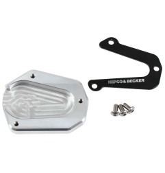 Hepco e Becker 42117644 00 91 Piastra Cavalletto Argento E Nero Per Triumph Tiger 900 Rally/pro Dal 2021 Al 2023
