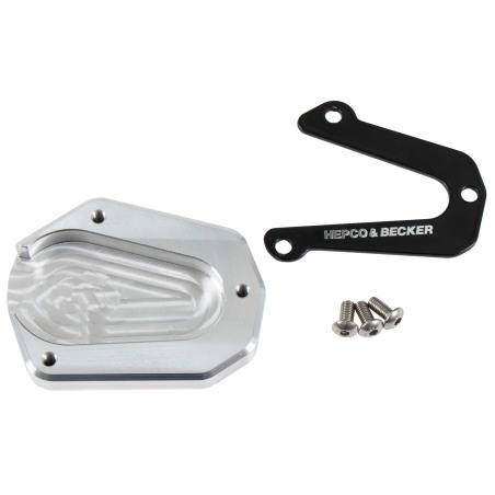 Hepco e Becker 42117644 00 91 Piastra Cavalletto Argento E Nero Per Triumph Tiger 900 Rally/pro Dal 2021 Al 2023