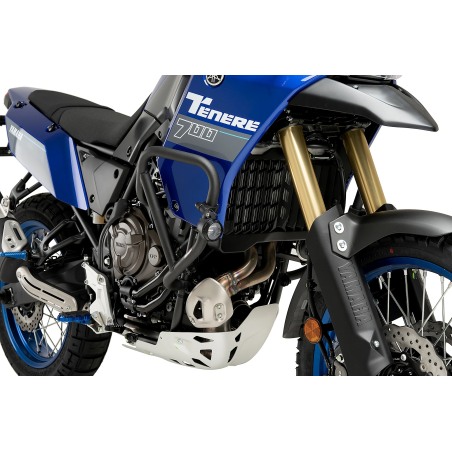 Puig Racing 22545N Barre Protezione motore Per Yamaha Tenere 700, Tenere 700 Rally Edition Nero