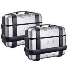 Givi TRK46PACK2 Coppia di valigie alterali Trekker da 46 litri Grigio
