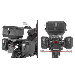 Kappa KLO9230MK portavaligie Monokey CF Moto MT-X 800 e 1000