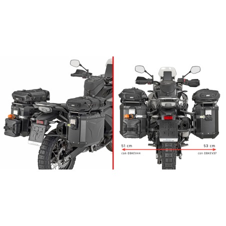 Givi PLO9230CAM portavaligie laterali CF Moto 800 MT-X dal 2025 1000 MT-X dal 2026