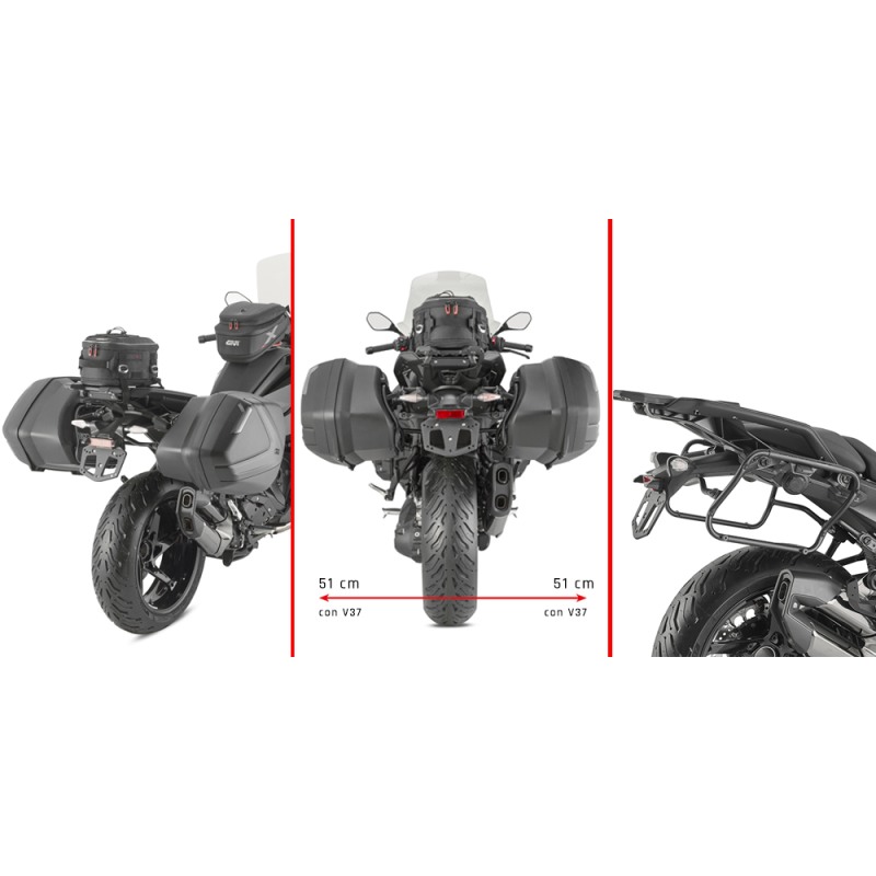 Givi PLX5153 Portavaligie laterale Monokey per BMW R1300RS dal 2025
