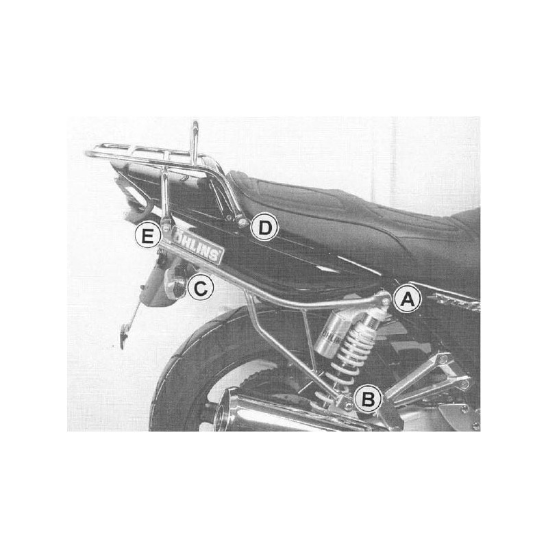Hepco e Becker Portapacchi Tubolare Cromato Per Yamaha Xjr 1300 Dal 2004 Al 2006