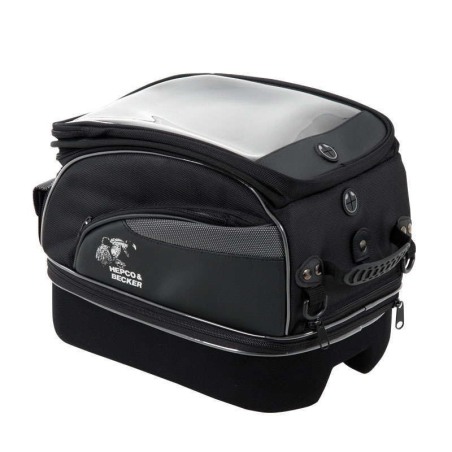 Hepco & Becker 640800 00 01 Borsa da serbatoio Street tourer L nero espandibile da 14-19 litri