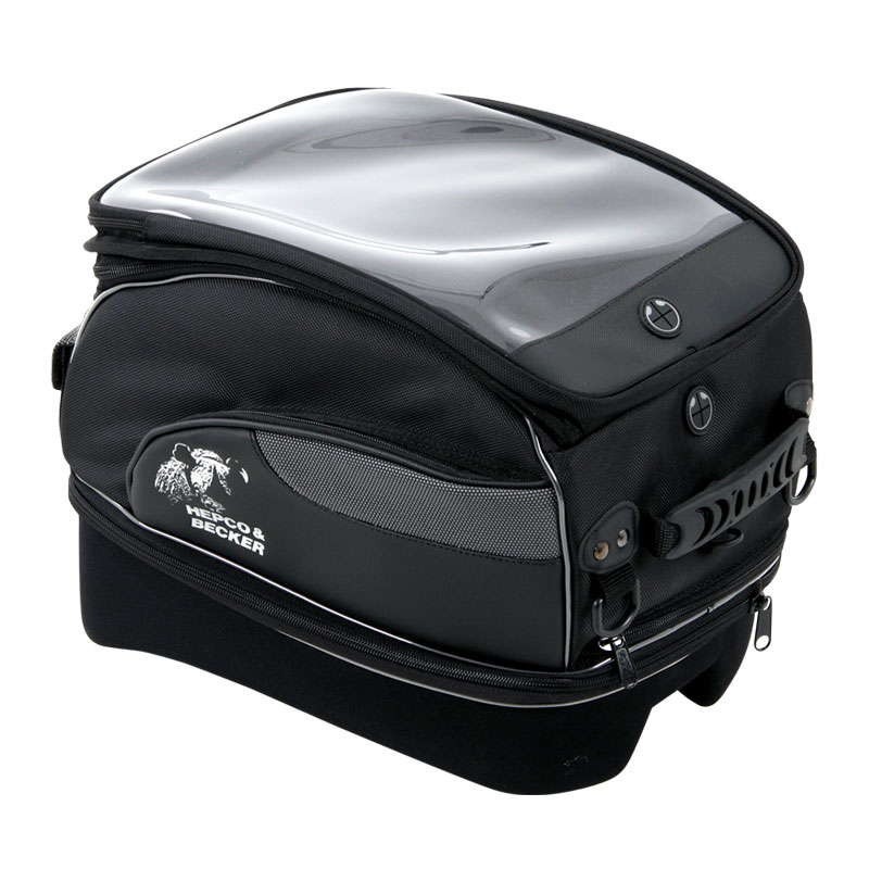 Hepco & Becker 640801 00 01 Borsa da serbatoio Street tourer XL nero espandibile da 18-23 litri