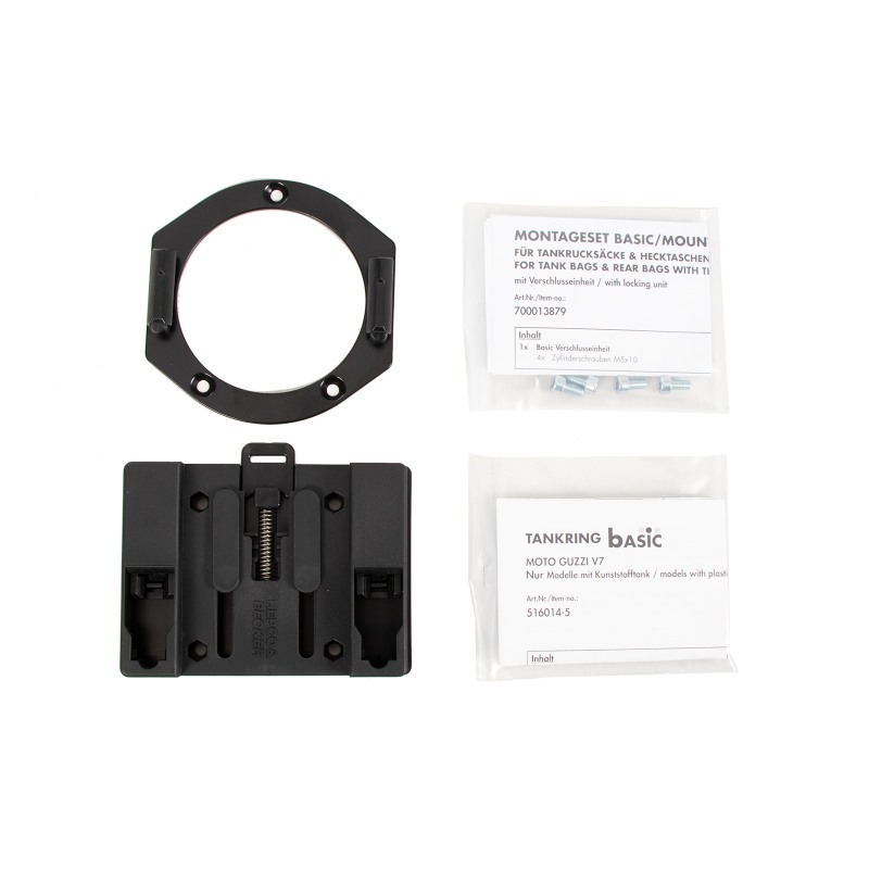 Hepco e Becker 516541 00 01 Anello Serbatoio Basic Nero Per Moto Guzzi V 7 Café Classic/classic/special Dal 2008 Al 2014