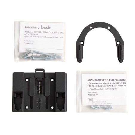 Hepco e Becker Anello Serbatoio Basic Nero Per Mv Agusta Brutale 675/800 Dal 2014 Al 2016