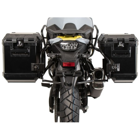 Hepco e Becker 6513548 00 01 01 40 Set Portavaligie Laterale Con Valigie Xplorer Nere Per Suzuki V-strom 800 De Dal 2023