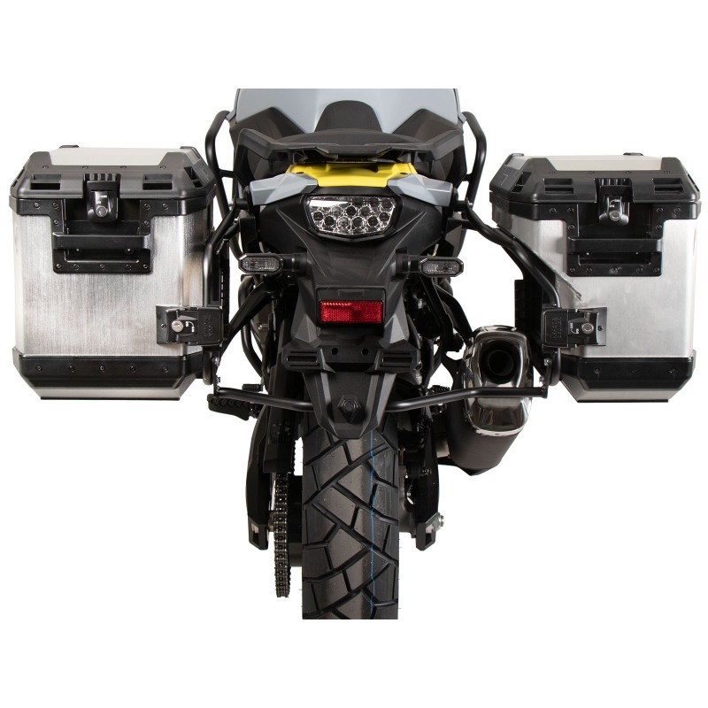 Hepco e Becker 6513548 00 01 00 40 Set Portavaligie Laterale Xplorer Nero Per Suzuki V-strom 800 De Dal 2023