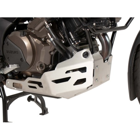 Hepco e Becker Piastra Di Protezione Motore In Alluminio Argento Per Suzuki V-strom 1050 Dal 2023
