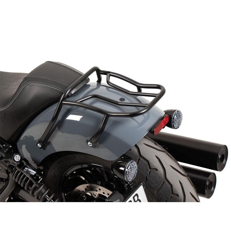 Hepco e Becker Portapacchi Tubolare Nero Per Indian Chief Dark Horse / Bobber Dark Horse / Sport Chief Dal 2022