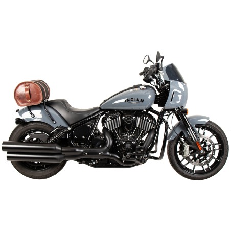 Hepco e Becker Portapacchi Tubolare Nero Per Indian Chief Dark Horse / Bobber Dark Horse / Sport Chief Dal 2022