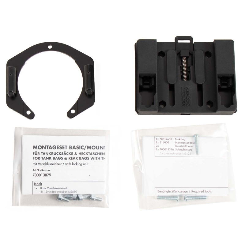 Hepco e Becker Anello Serbatoio Basic Nero Per Kawasaki Versys 650 Dal 2010 Al 2014