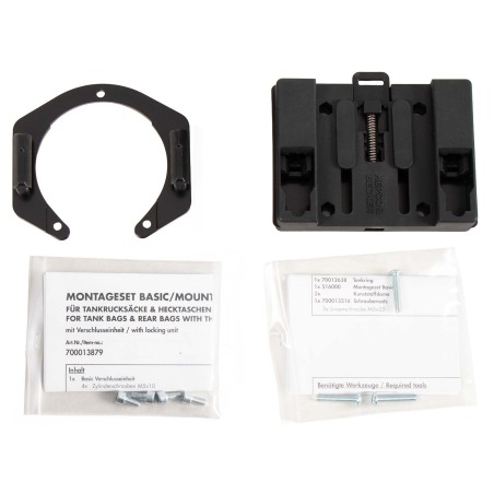 Hepco e Becker Anello Serbatoio Basic Nero Per Kawasaki Versys 650 Dal 2010 Al 2014