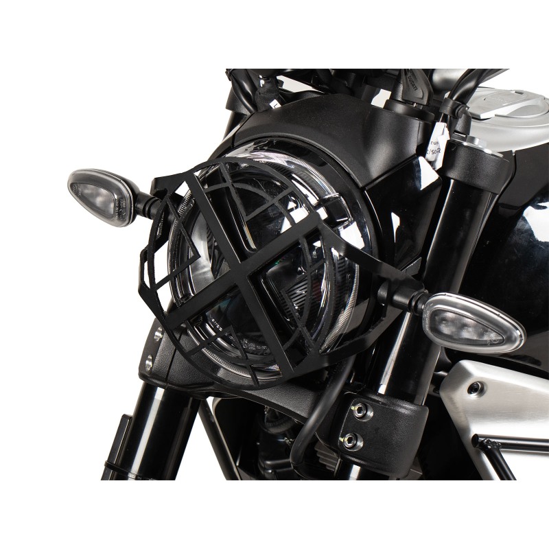 Hepco e Becker Griglia Di Protezione Faro Nera Per Ducati Scrambler 800 Nightshift/full Throttle Dal 2023