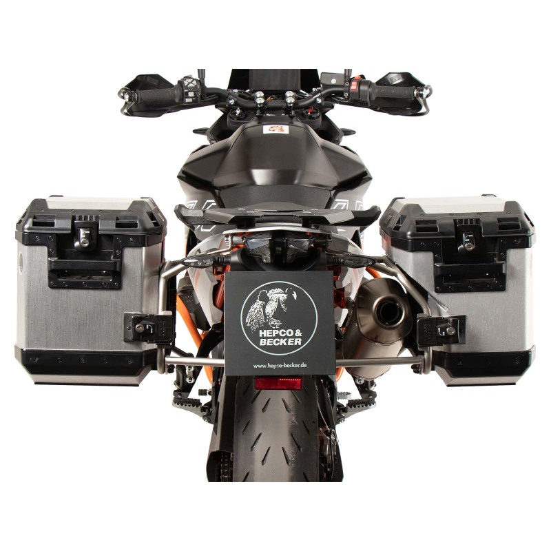 Hepco e Becker 6517655 00 22 00 40 Set Valigie Laterali Xplorer 40/37 L In Argento Per Ktm 890 Smt Dal 2023