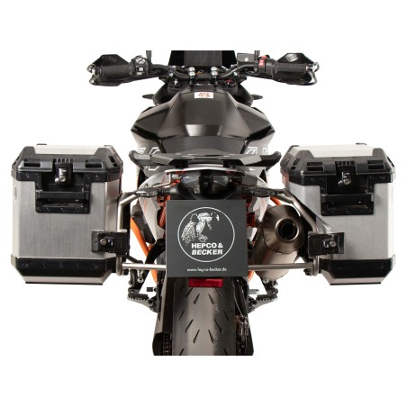 Hepco e Becker 6517655 00 22 00 40 Set Valigie Laterali Xplorer 40/37 L In Argento Per Ktm 890 Smt Dal 2023