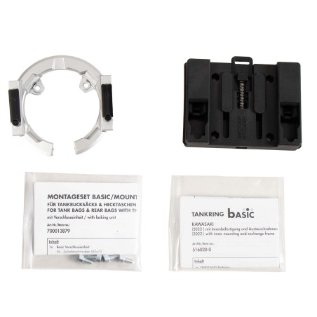 Hepco e Becker Anello Serbatoio Basic In Argento Per Kawasaki Z 125 / Ninja 125 Dal 2022