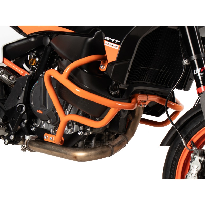 Hepco e Becker Paramotore In Acciaio Tubolare Arancione Per Ktm 890 Smt Dal 2023