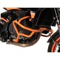 Hepco e Becker Paramotore In Acciaio Tubolare Arancione Per Ktm 890 Smt Dal 2023