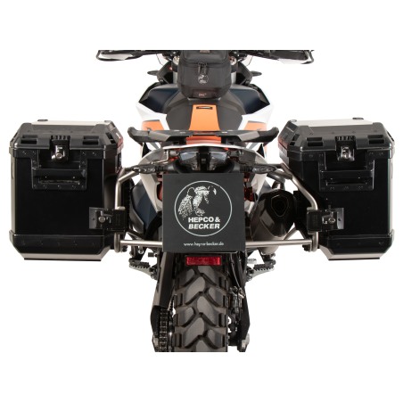 Hepco e Becker 6517656 00 22 01 40 Set Portavaligie Laterali Xplorer 40/37 Acciaio E Nero Per Ktm 890 Adventure/r/rally Dal 2023