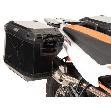 Hepco e Becker 6517656 00 22 01 40 Set Portavaligie Laterali Xplorer 40/37 Acciaio E Nero Per Ktm 890 Adventure/r/rally Dal 2023