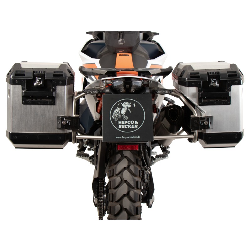 Hepco e Becker 6517656 00 22 00 40 Set Valigie Laterali Xplorer Argento Per Ktm 890 Adventure/r/rally Dal 2023
