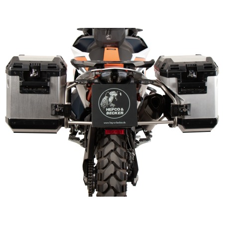 Hepco e Becker 6517656 00 22 00 40 Set Valigie Laterali Xplorer Argento Per Ktm 890 Adventure/r/rally Dal 2023