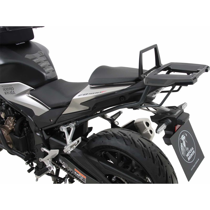Hepco e Becker Portapacchi Top Case Alurack Antracite Per Honda Cb 500 Hornet Dal 2024
