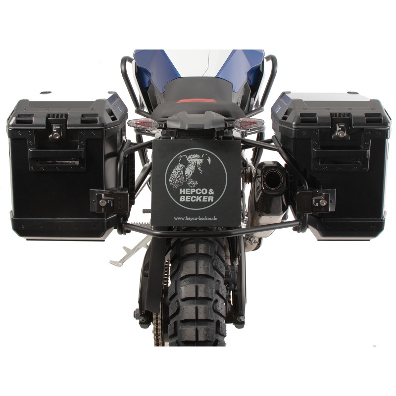 Hepco e Becker 6516534 00 01 01 40 Set Portavaligie Laterale Con Valigie Xplorer Nero Per Bmw F 900 Gs Dal 2024