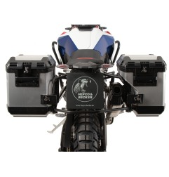 Hepco e Becker 6516534 00 01 00 40 Set Valigie Laterali Xplorer, Valigie 37 E 40 L, Nero E Argento Per Bmw F 900 Gs Dal 2024