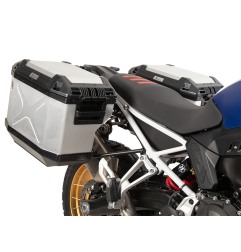 Hepco e Becker 6516534 00 01 00 40 Set Valigie Laterali Xplorer, Valigie 37 E 40 L, Nero E Argento Per Bmw F 900 Gs Dal 2024