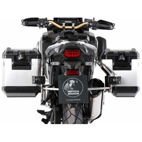 Hepco e Becker 6519549 00 22 00 40 Valigie Laterali Xplorer Acciaio Inox E Argento Per Honda Crf 1100l Africa Twin Dal 2024
