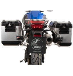 Hepco e Becker 6516537 00 22 00 40 Set Portavaligie Laterale Con Valigie Xplorer Argento Per Bmw F 800 Gs Dal 2024