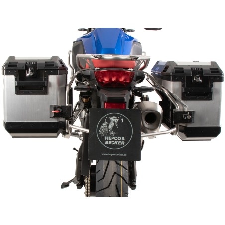 Hepco e Becker 6516537 00 22 00 40 Set Portavaligie Laterale Con Valigie Xplorer Argento Per Bmw F 800 Gs Dal 2024