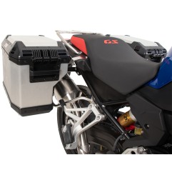 Hepco e Becker 6516537 00 22 00 40 Set Portavaligie Laterale Con Valigie Xplorer Argento Per Bmw F 800 Gs Dal 2024
