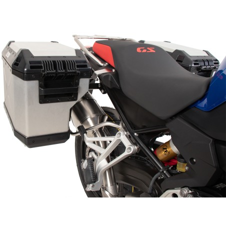 Hepco e Becker 6516537 00 22 00 40 Set Portavaligie Laterale Con Valigie Xplorer Argento Per Bmw F 800 Gs Dal 2024