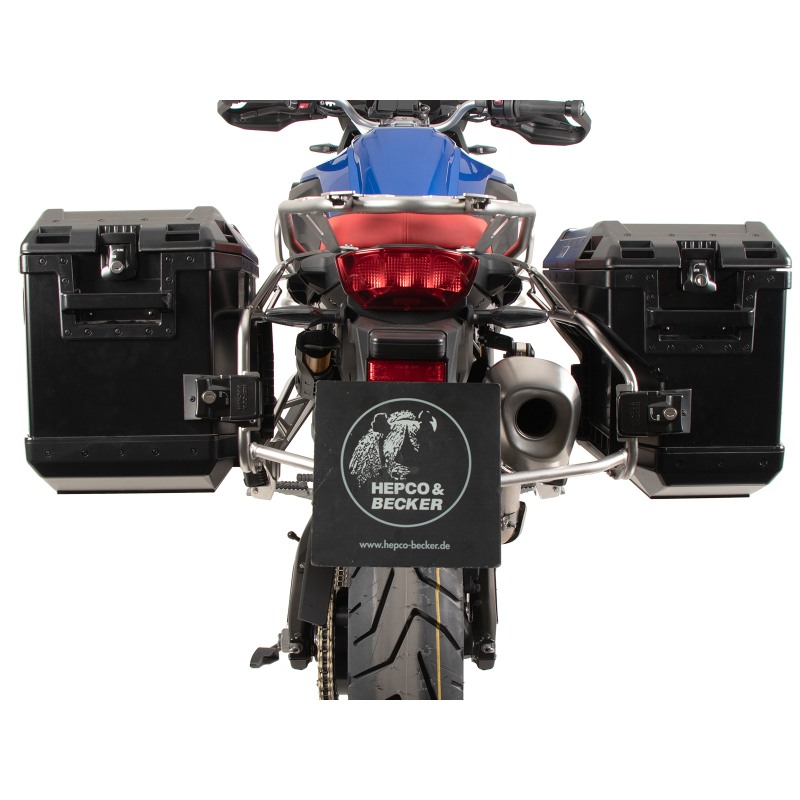 Hepco e Becker 6516537 00 22 01 40 Set Portavaligie Laterale Xplorer Cutout Nera Per Bmw F 800 Gs Dal 2024