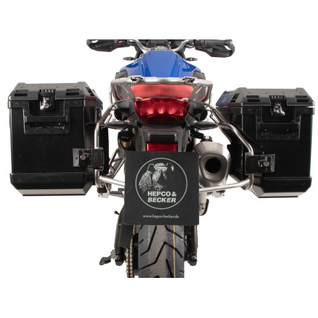 Hepco e Becker 6516537 00 22 01 40 Set Portavaligie Laterale Xplorer Cutout Nera Per Bmw F 800 Gs Dal 2024