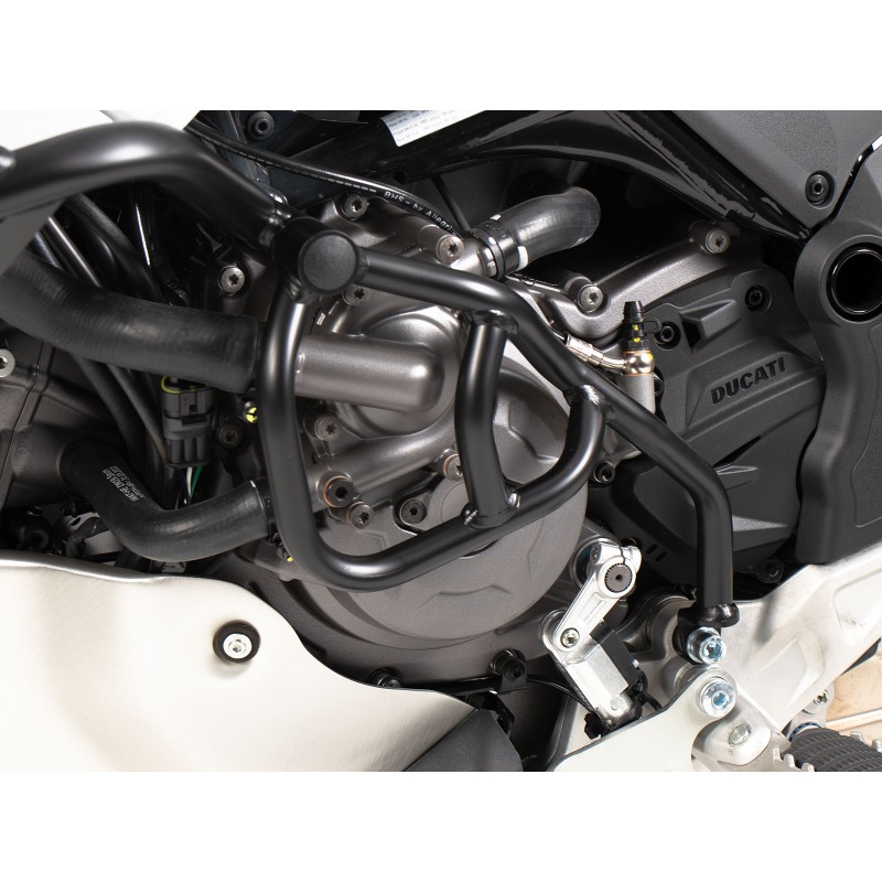 Hepco e Becker 42237659 00 01 Barra Aggiuntiva Lato Sinistro Nera Per Ducati Desertx Rally Dal 2024