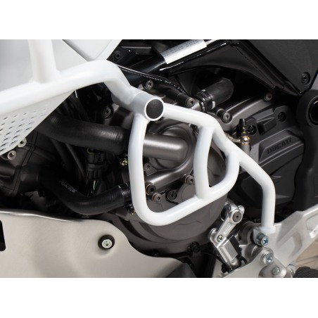Hepco e Becker 42237659 00 03 Barra Aggiuntiva Lato Sinistro Colore Bianco Per Ducati Desertx Rally Dal 2024