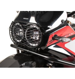 Hepco e Becker Griglia Di Protezione Faro Nera Per Ducati Desertx Rally Dal 2024
