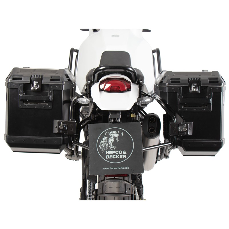 Hepco e Becker 6517659 00 01 01 40 Set Portavaligie Laterale Con Valigie Xplorer Nero Per Ducati Desertx Rally Dal 2024