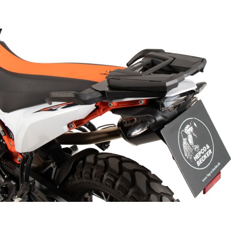Hepco e Becker Portapacchi Bauletto Easyrack Nero Con Base In Acciaio Per Ktm 790 Adventure Dal 2024